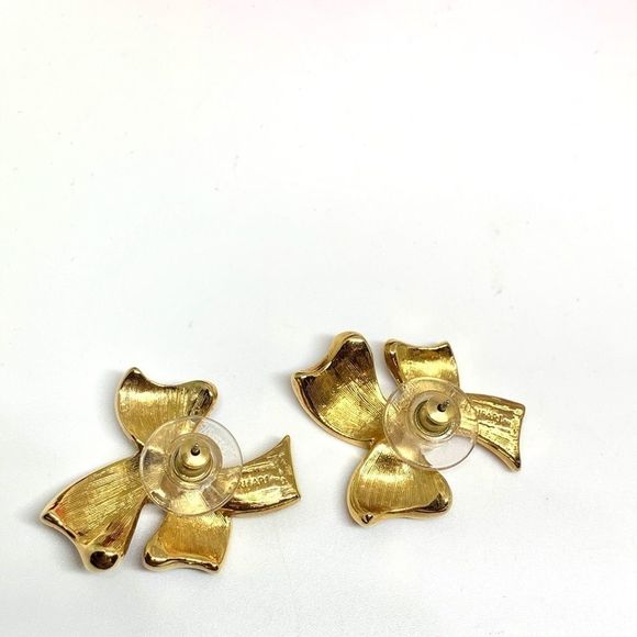 VINTAGE⚜️RARE TRIFARI Enamel Black Bow Brooch Set - Picture 9 of 14